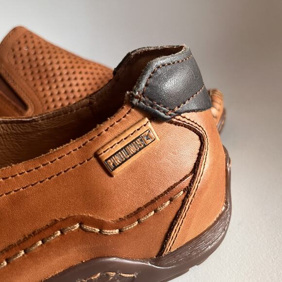Pikolinos Azores 06H-3126 Driving Shoe Men EU 42 US 9-9.5 Brandy Leather main image 8